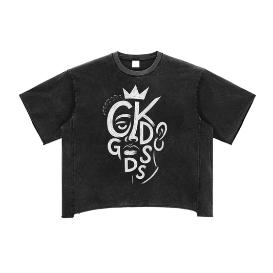 Snow Washed Boxy Grown Kids T-Shirt