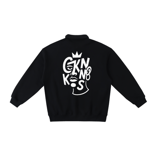 Heavyweight Polo-Collar Grown Kids Sweatshirt