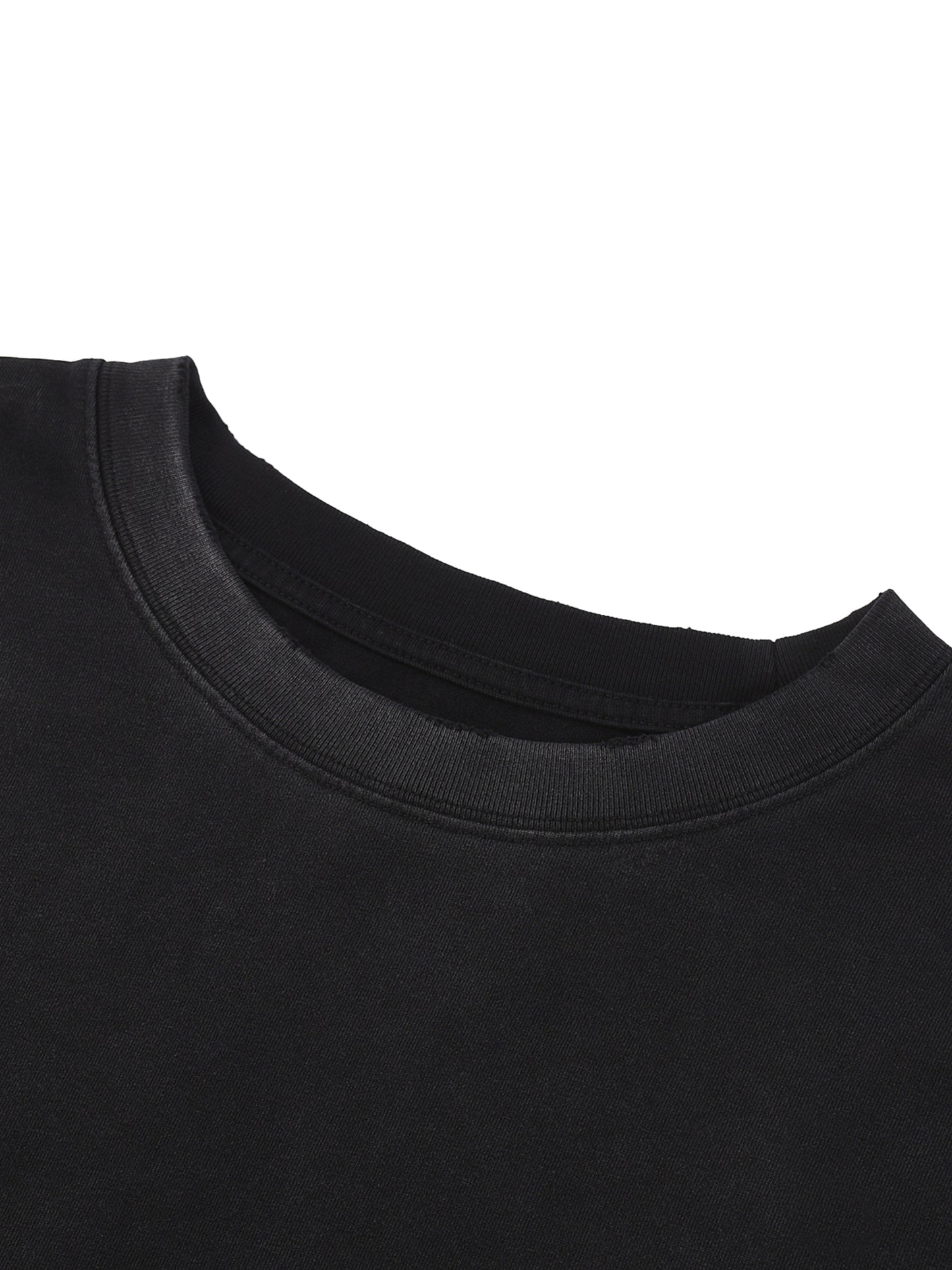 Season 1 back on road Snow Wash Raw Edge Cotton T-Shirt